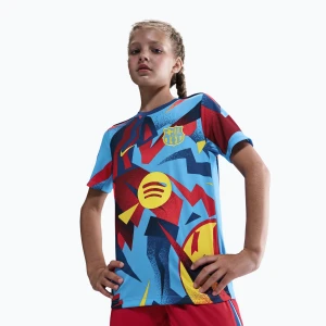 Koszulka piłkarska dziecięca Nike FC Barcelona Academy Pro SE Pre-Match Jr university blue / opti yellow