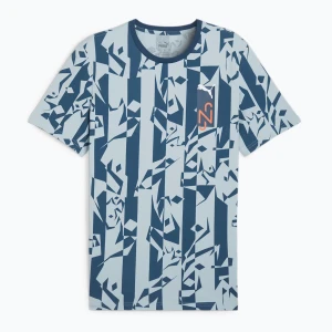 Koszulka piłkarska męska PUMA Neymar Jr Creativity Logo Tee ocean tropic/turquoise surf