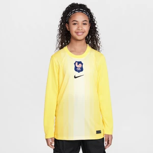 Koszulka piłkarska z długim rękawem dla dużych dzieci Nike Dri-FIT FFF Stadium Goalkeeper 2025/26 – replika - Żółty
