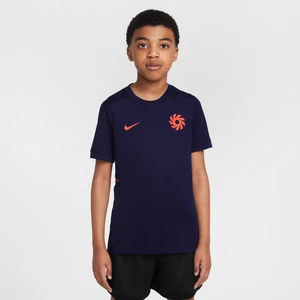 Koszulka piłkarska z krótkim rękawem dla dużych dzieci Dri-FIT Erling Haaland Academy - Niebieski Nike