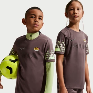 Koszulka piłkarska z krótkim rękawem dla dużych dzieci Dri-FIT Kylian Mbappé Academy - Brązowy Nike