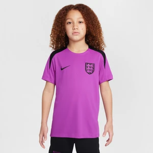 Koszulka piłkarska z krótkim rękawem dla dużych dzieci Nike Dri-FIT Anglia Strike - Fiolet