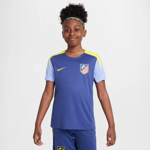 Koszulka piłkarska z krótkim rękawem dla dużych dzieci Nike Dri-FIT Atlético Madryt Strike - Fiolet