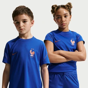 Koszulka piłkarska z krótkim rękawem dla dużych dzieci Nike Dri-FIT FFF Strike - Niebieski