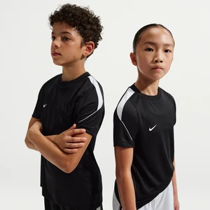 Koszulka piłkarska z krótkim rękawem dla dużych dzieci Nike Dri-FIT Strike - Czerń
