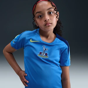 Koszulka piłkarska z krótkim rękawem dla dużych dzieci Nike Dri-FIT Total 90 Tottenham Hotspur Strike (wersja trzecia) - Niebieski