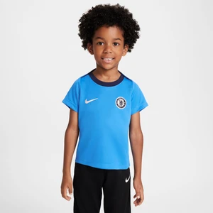 Koszulka piłkarska z krótkim rękawem dla małych dzieci Nike Dri-FIT Chelsea F.C. Academy Pro - Niebieski