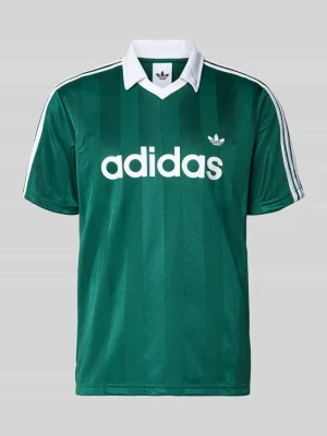 Koszulka piłkarska z wykładanym kołnierzem i nadrukiem z logo adidas Originals