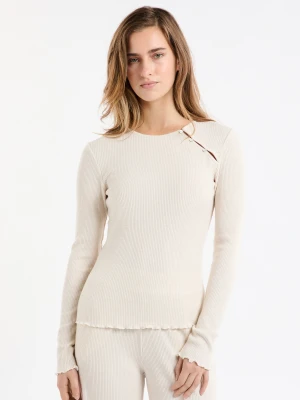 Koszulka piżamowa z guzikami Etam