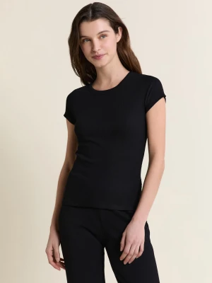 Koszulka piżamowa z krótkim rękawem z bawełną Etam