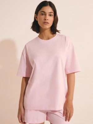 Koszulka piżamowa z krótkim rękawem z bawełny Etam