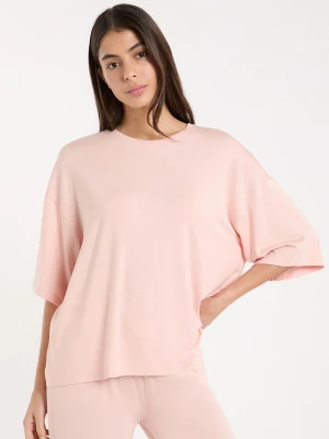 Koszulka piżamowa z okrągłym dekoltem o luźnym kroju Etam