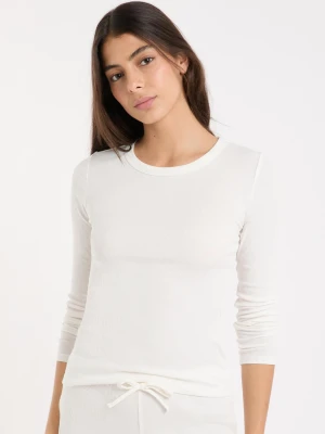 Koszulka piżamowa z okrągłym dekoltem z bawełny Etam