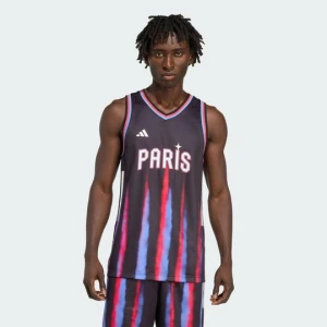 Koszulka podstawowa Paris Basketball Adidas czarny