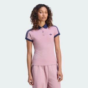 Koszulka polo 3-Stripes Adidas fioletowy