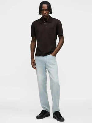 Koszulka polo A.p.c. brązowy