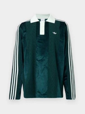 Koszulka polo adidas Originals ciemnozielony