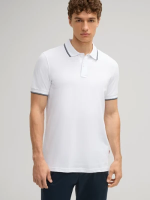 Koszulka polo Agnello z piki w kolorze białym Joop
