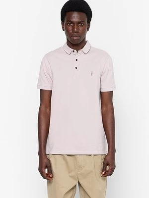 Koszulka polo AllSaints jasnoróżowy