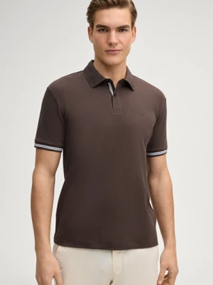 Koszulka polo Amare w kolorze ciemnobrązowym Joop