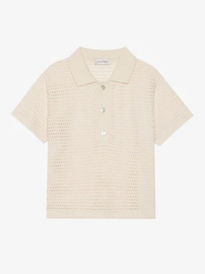Koszulka polo Anna Field By Zalando mleczny