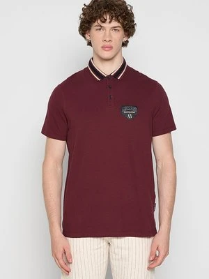 Koszulka polo Armani Exchange ciemnoczerwony