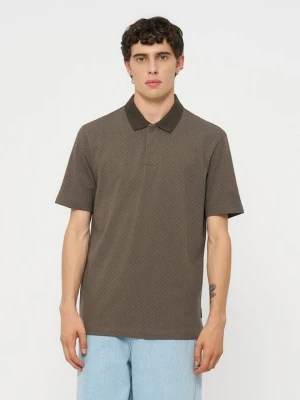 Koszulka polo Armani Exchange ciemnobrązowy