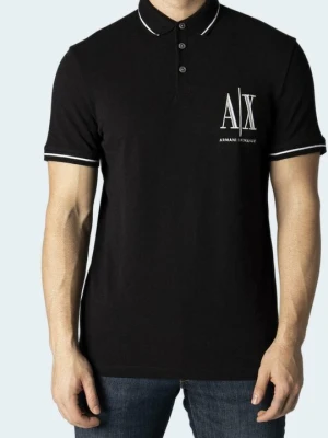 Koszulka polo Armani Exchange czarny