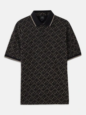 Koszulka polo Armani Exchange czarny