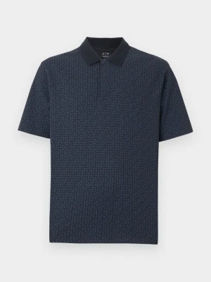 Koszulka polo Armani Exchange granatowy