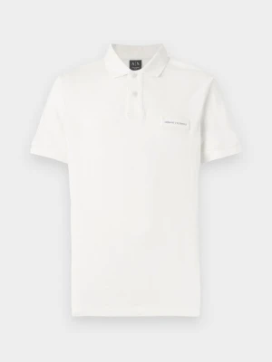 Koszulka polo Armani Exchange mleczny