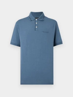 Koszulka polo Armani Exchange niebieski