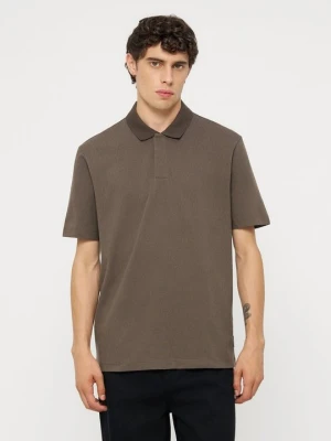 Koszulka polo Armani Exchange brązowy