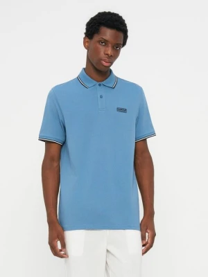 Koszulka polo Barbour niebieski