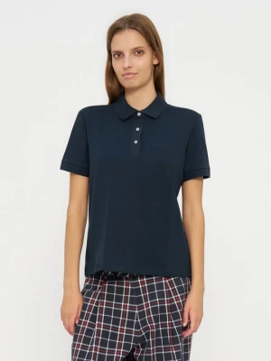 Koszulka polo Barbour niebieski denim
