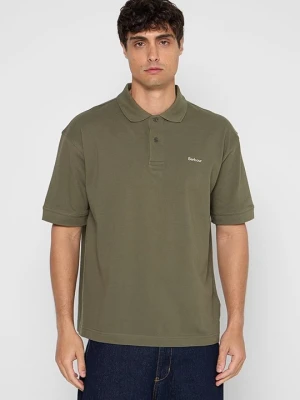 Koszulka polo Barbour oliwkowy