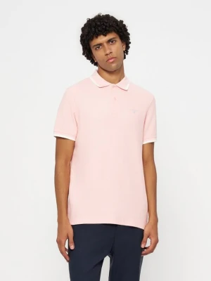 Koszulka polo Barbour różowy