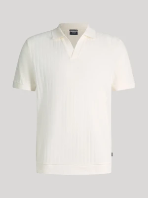 Koszulka polo Baronito w kolorze złamanej bieli o fakturze Joop