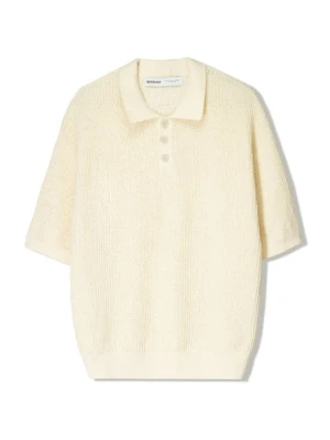 Koszulka polo Bershka beżowy