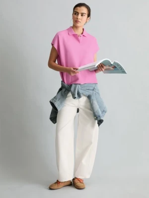 Koszulka polo bez rękawów szeroka Marc O'Polo