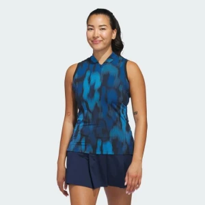 KOSZULKA POLO BEZ RĘKAWÓW Z NADRUKIEM ULTIMATE365 TOUR Adidas Lucid Ray Blue