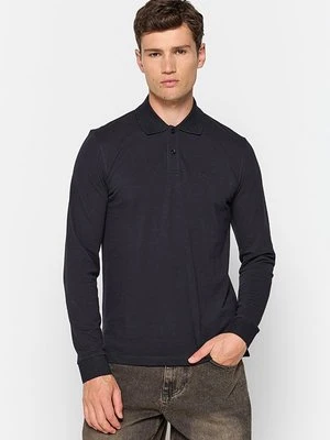 Koszulka polo Boss granatowy