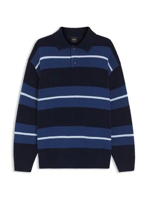 Koszulka polo Boss granatowy