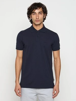 Koszulka polo Boss granatowy