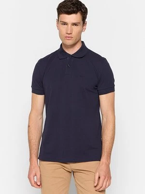Koszulka polo Boss granatowy