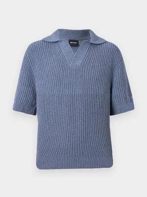 Koszulka polo Boss niebieski
