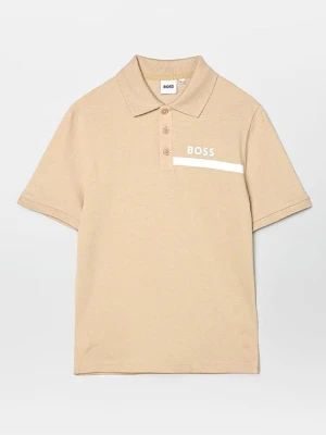 Koszulka polo Boss beżowy