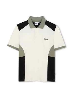 Koszulka polo Boss beżowy