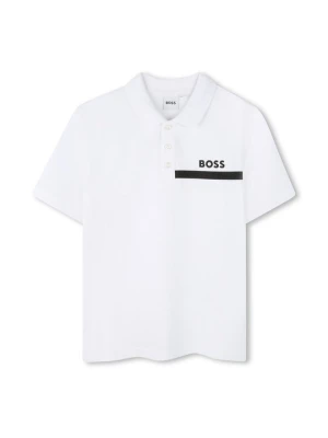 Koszulka polo Boss biały