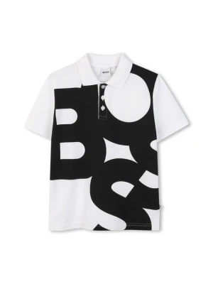 Koszulka polo Boss biały